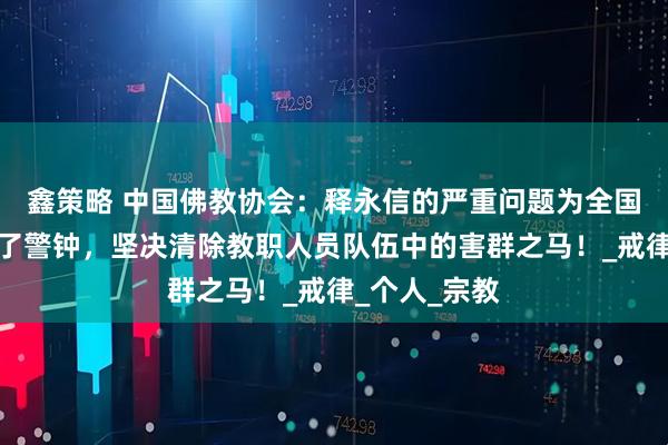 鑫策略 中国佛教协会：释永信的严重问题为全国佛教界敲响了警钟，坚决清除教职人员队伍中的害群之马！_戒律_个人_宗教